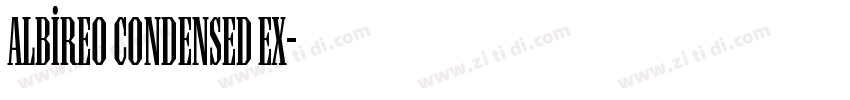 Albireo Condensed Ex字体转换